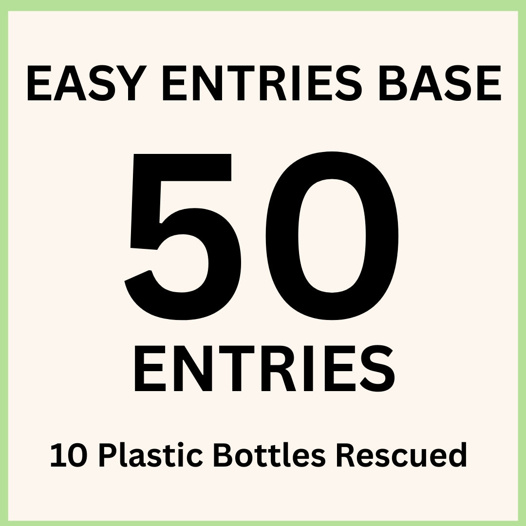 Easy Entries Base - 50 Entries - 10 Plastic Bottles Rescued